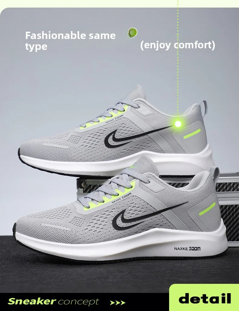 Cushioning Running Shoes for Men Casual Sports Sneakers - Summer Ice silk Jogging Trainers Free Shipping