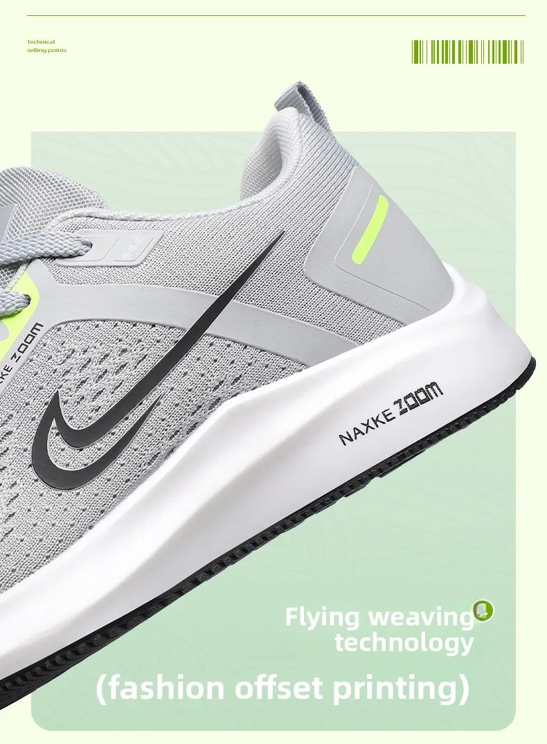 Cushioning Running Shoes for Men Casual Sports Sneakers - Summer Ice silk Jogging Trainers Free Shipping