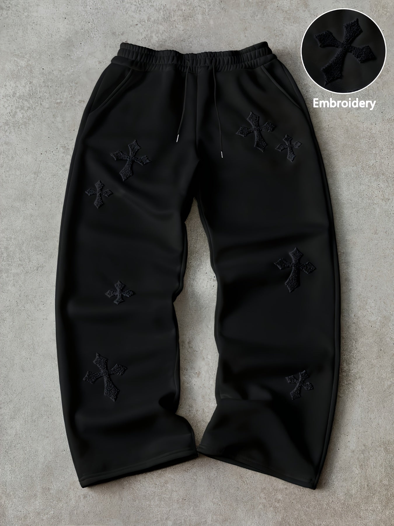 Men's Loose-Fit Straight-Leg Casual Pants