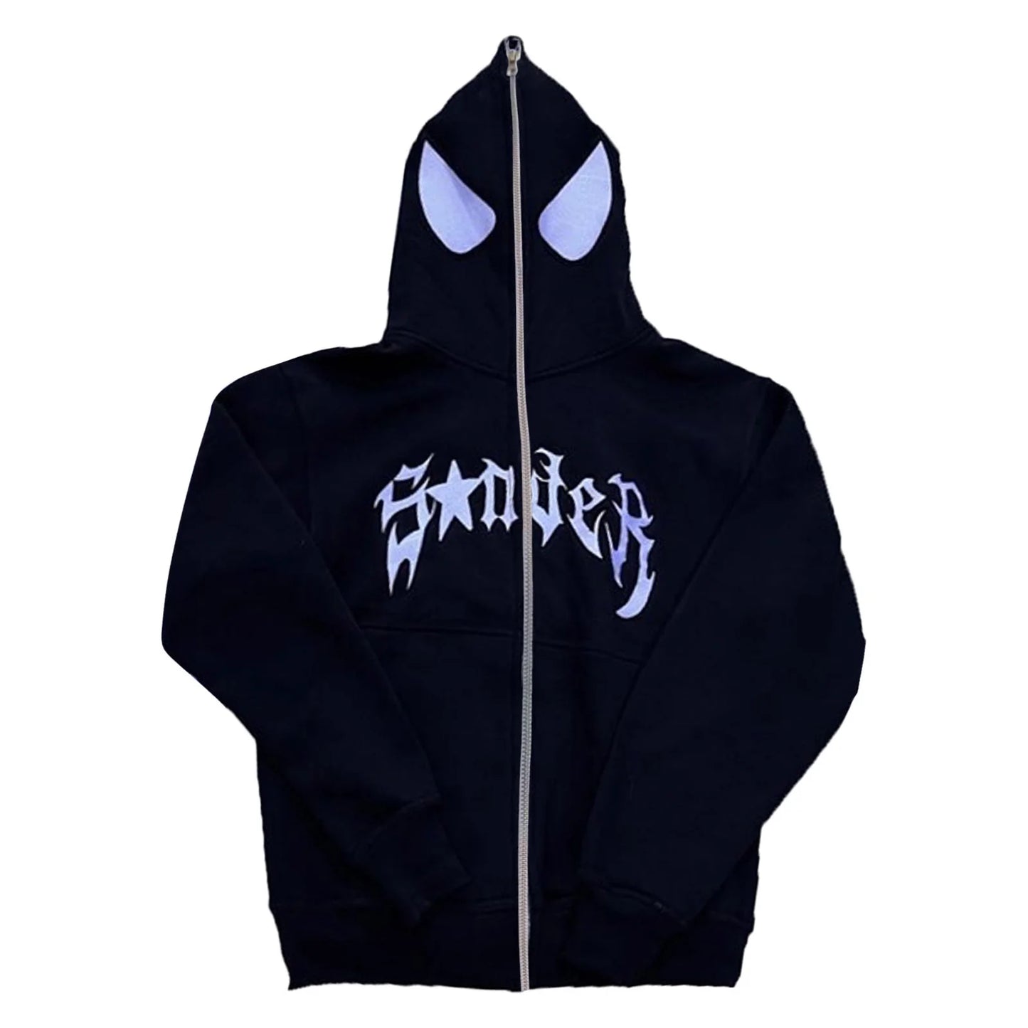Harajuku Casual Loose Hooded Sweatshirt Y2k Women/Men Spider Print Hoodies Women Hip Hop Zipper Long Sleeve Jacket Coats Autumn