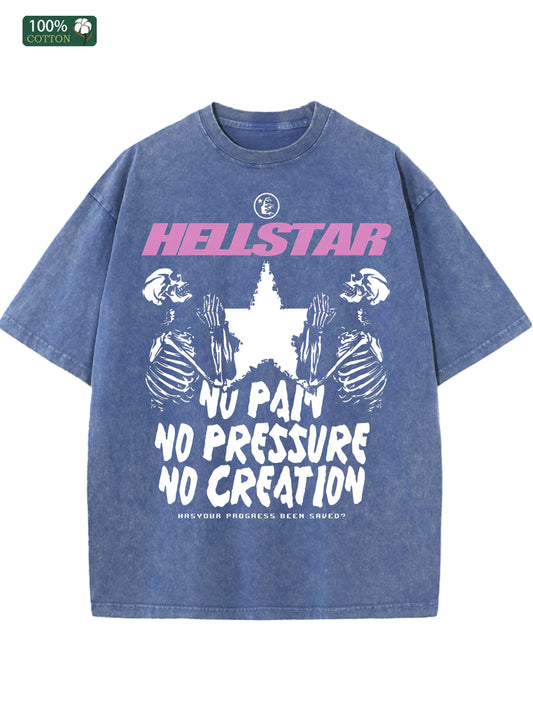 Premium Washed Cotton Retro US T Shirt for Men | Soft Touch | Festival Gift | Casual All-Match