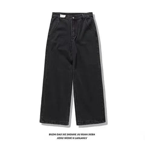 90s Jeans New Harajuku Hip Hop Camouflage Retro Oversize Denim Pants Fashion Men Clothing Straight Leg Wide Leg Jeans Streetwear