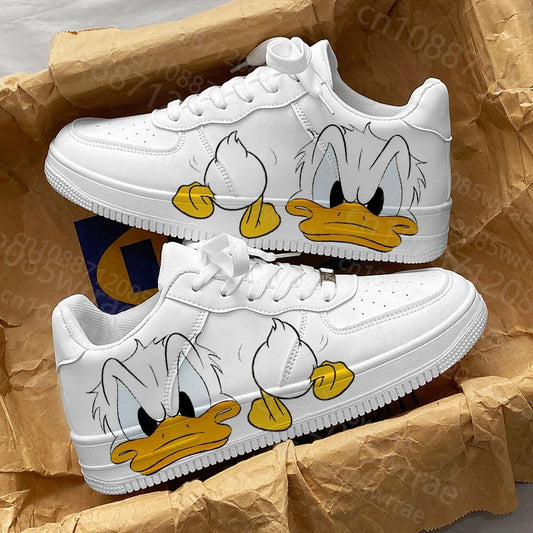 Donald Duck Shoes 3d Print Sneakers Anime Cartoon Teenager High Top Outdoor Basketball Sports Casual Men woman Shoes