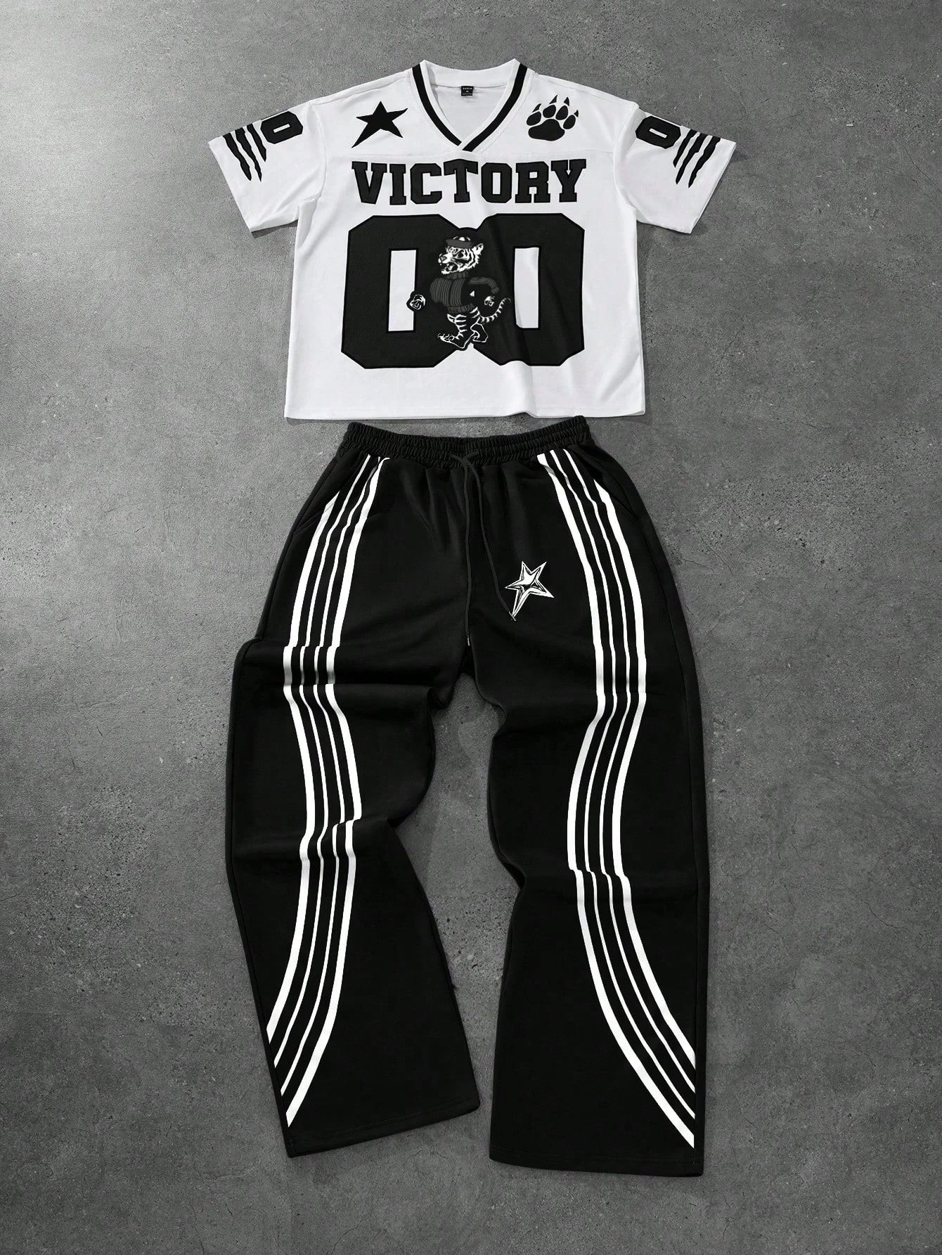 Men's And Women's Short Sleeved Pants 2-Piece Set With Letter Printing Simple Quick Drying T-Shirt Pants Casual Set