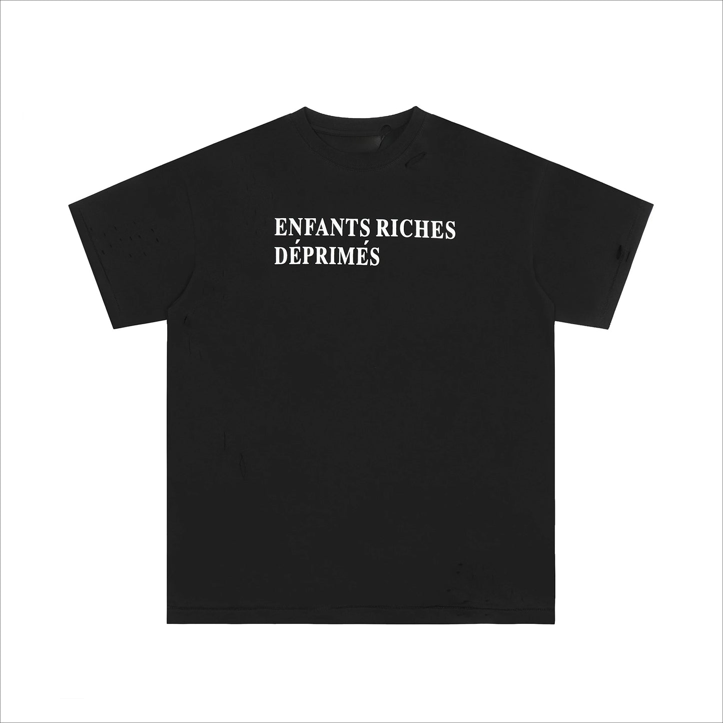 2025 Melancholy Rich Second Generation American Cotton Printed Short Sleeve Men and Women of The Same High Quality