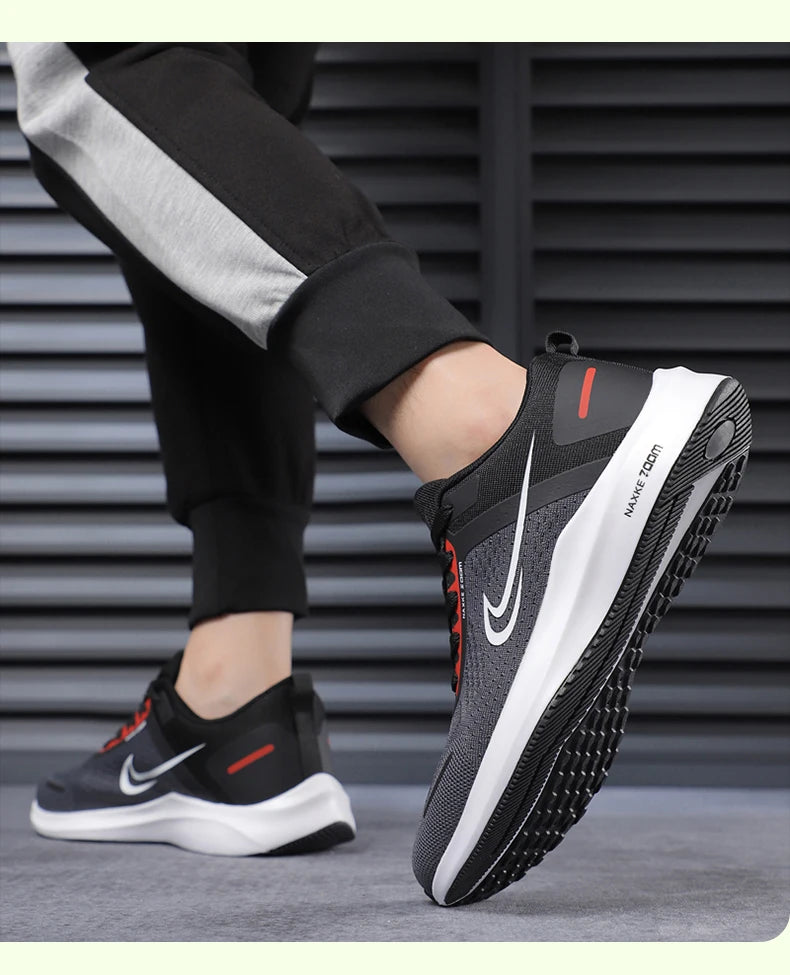 Cushioning Running Shoes for Men Casual Sports Sneakers - Summer Ice silk Jogging Trainers Free Shipping