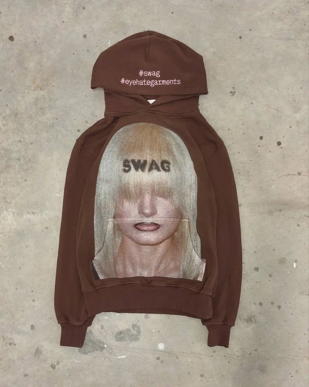 Harajuku Casual Letter Zip Oversized Hoodie Grunge Streetwear Gothic Sweatshirt Hoodies Women Tops Men Clothing Goth Y2k Clothes