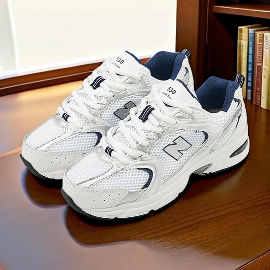 New McQueen Men's and Women's White Shoes