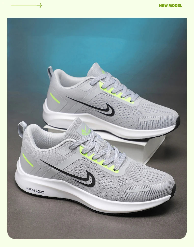 Cushioning Running Shoes for Men Casual Sports Sneakers - Summer Ice silk Jogging Trainers Free Shipping