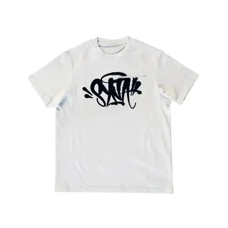 2025 Streetwear Y2K SYNA Fun Halloween World Scream T Shirts Men Women Hip Hop Printed Tees Gothic Short Sleeves O Neck Top