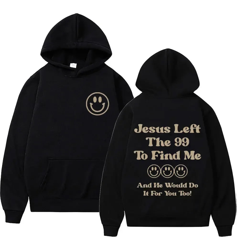 Harajuku Aesthetic Christian Jesus Church Hoodie Bible Verse God Loves You Hooded Men's Women Vintage Sweatshirts Streetwear Y2K