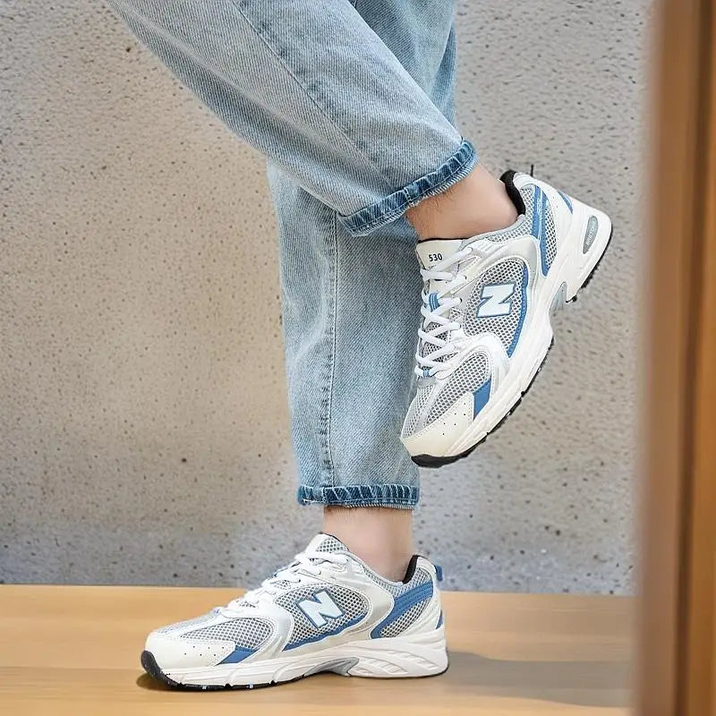 New McQueen Men's and Women's White Shoes