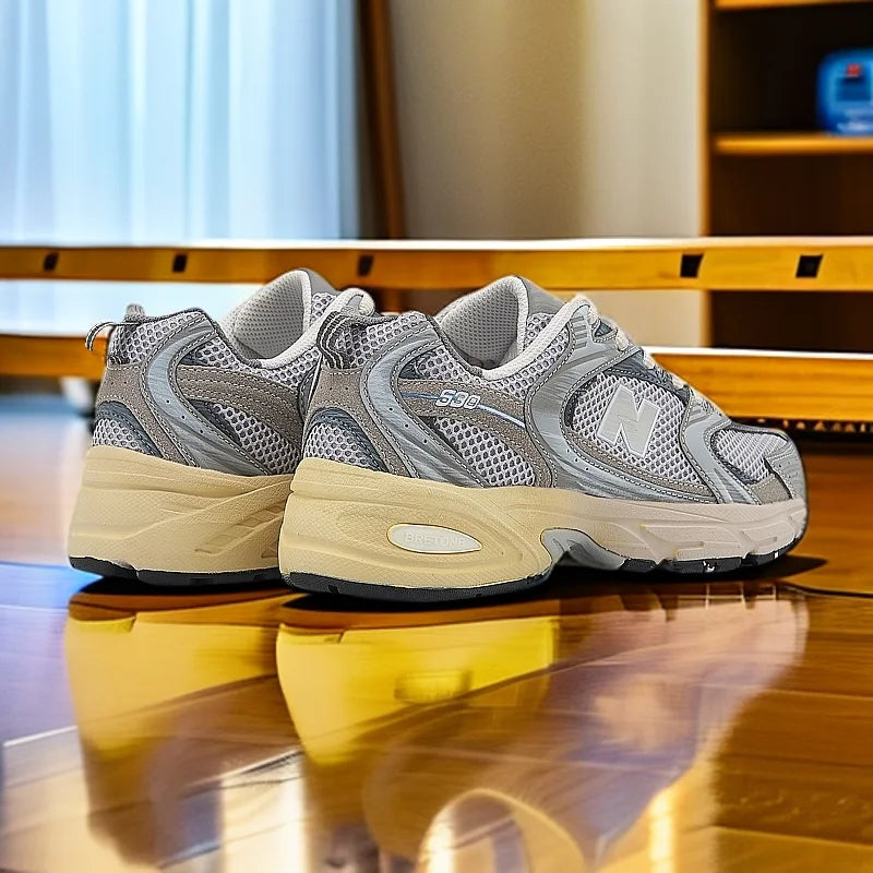 New McQueen Men's and Women's White Shoes