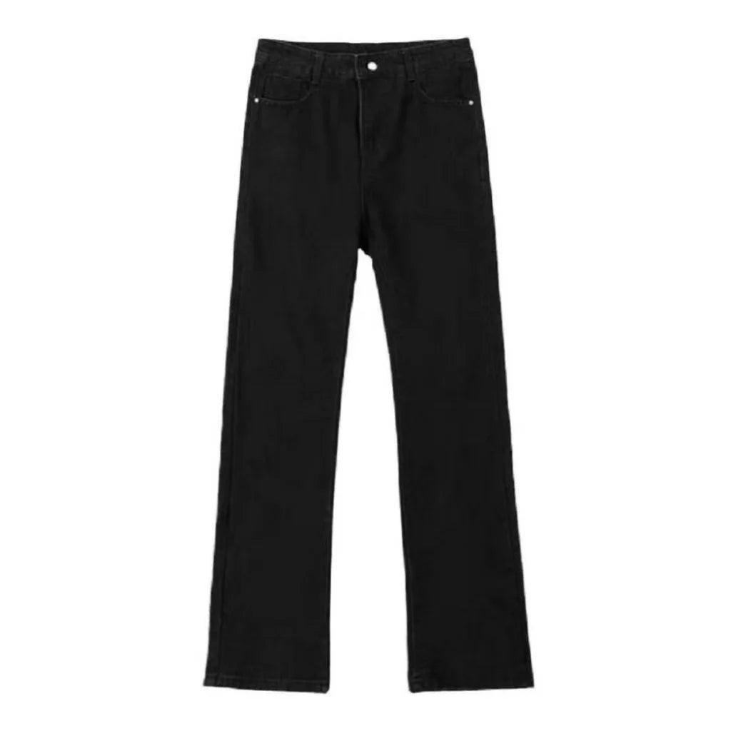 Harajuku Y2K crown graphic pocket embroidery high quality oversized jeans for women high street slim sexy casual straight pants