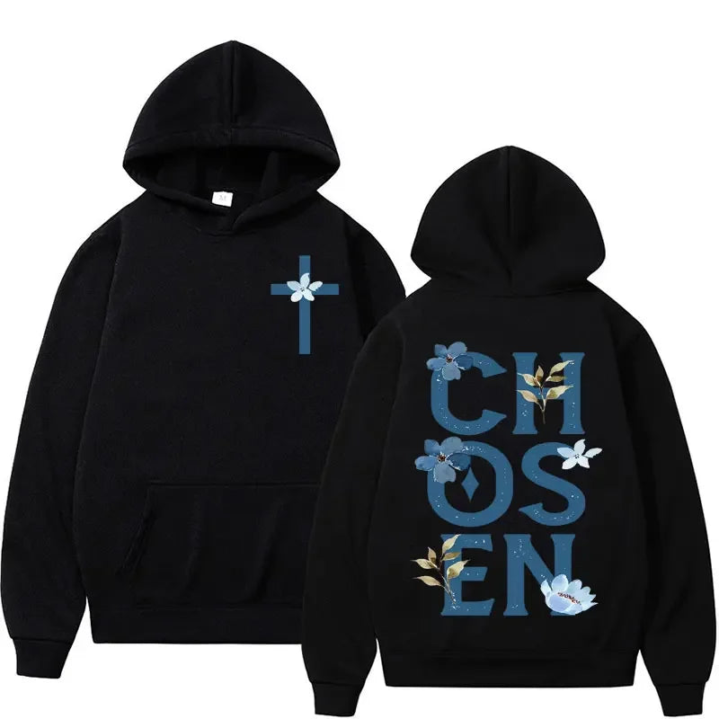 Harajuku Aesthetic Christian Jesus Church Hoodie Bible Verse God Loves You Hooded Men's Women Vintage Sweatshirts Streetwear Y2K