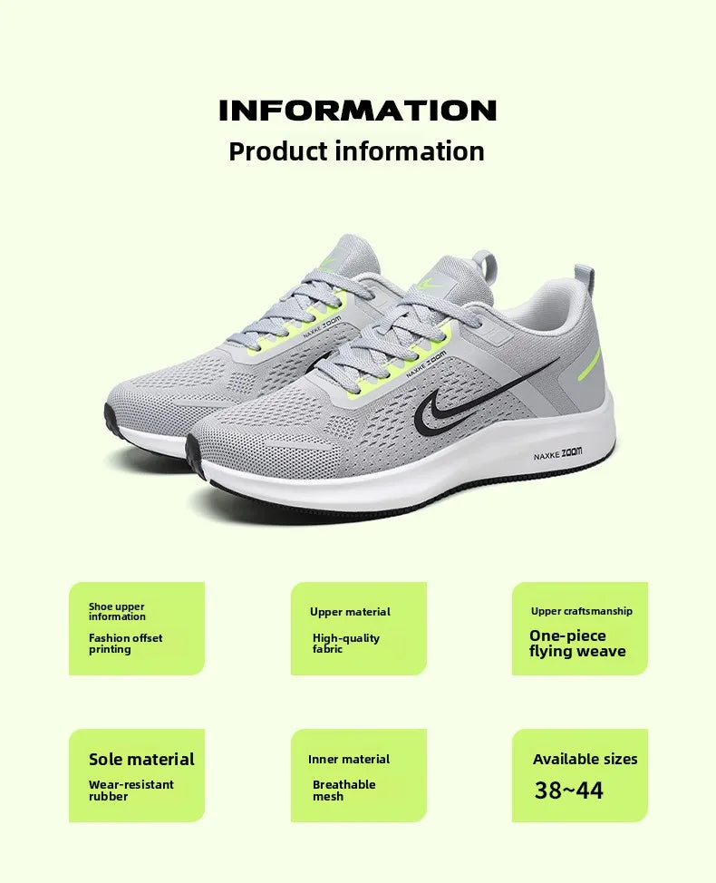 Cushioning Running Shoes for Men Casual Sports Sneakers - Summer Ice silk Jogging Trainers Free Shipping
