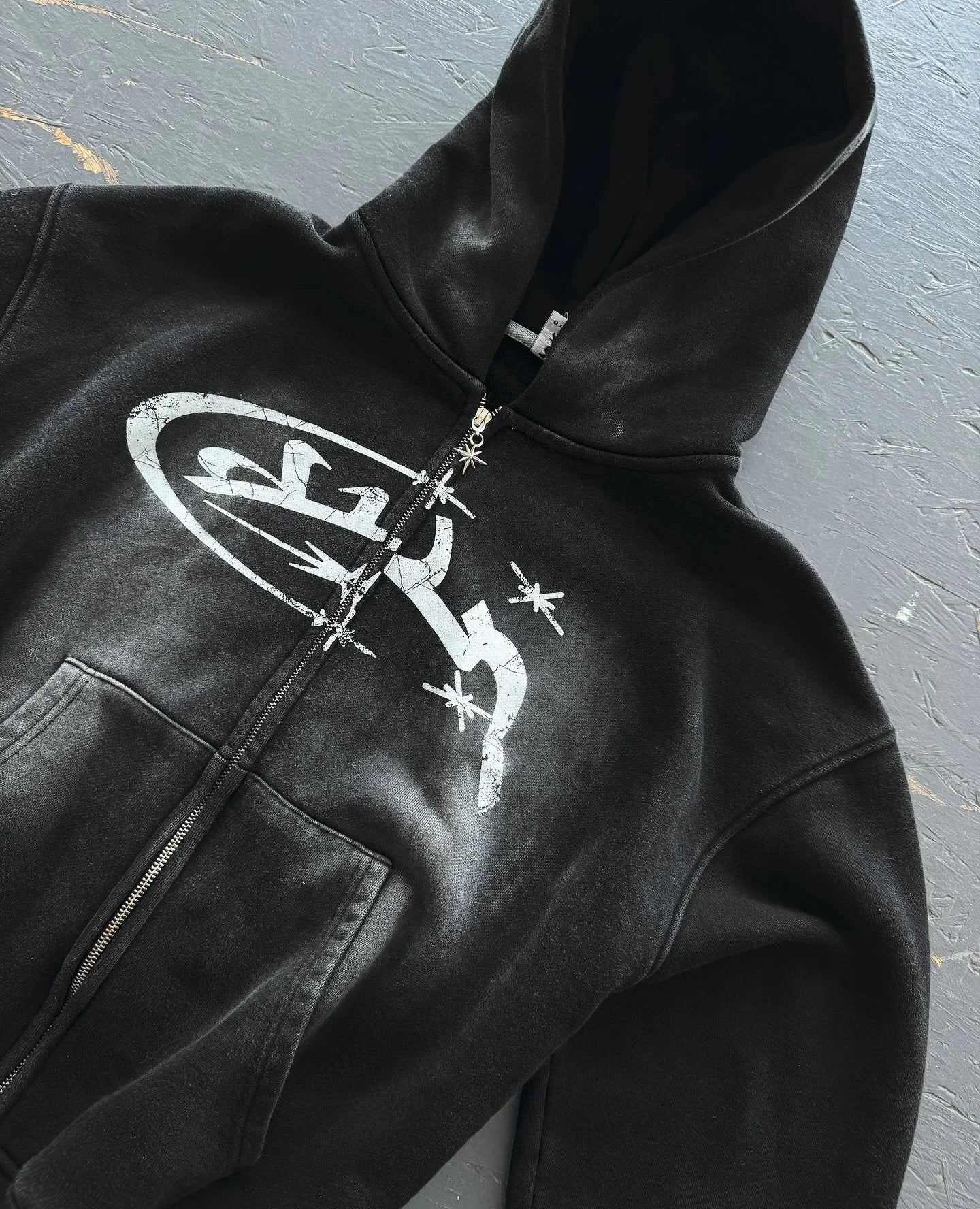 Y2K Unisex Zip Up Vintage Fashion Print Hoodies New Harajuku Hip Hop Long Sleeve Coats Loose Hooded Sweatshirt Men Streetwear