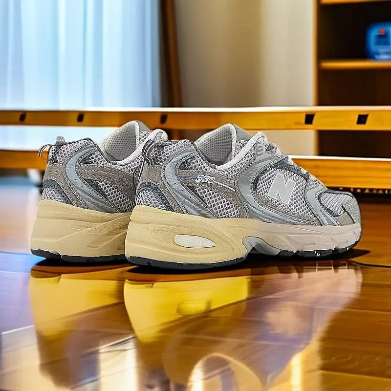 New McQueen Men's and Women's White Shoes