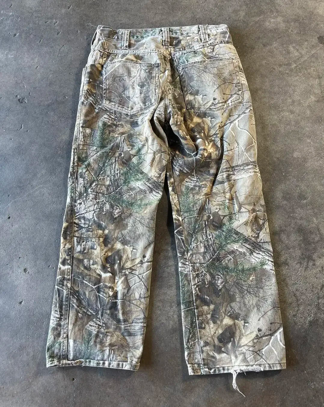 90s Jeans New Harajuku Hip Hop Camouflage Retro Oversize Denim Pants Fashion Men Clothing Straight Leg Wide Leg Jeans Streetwear