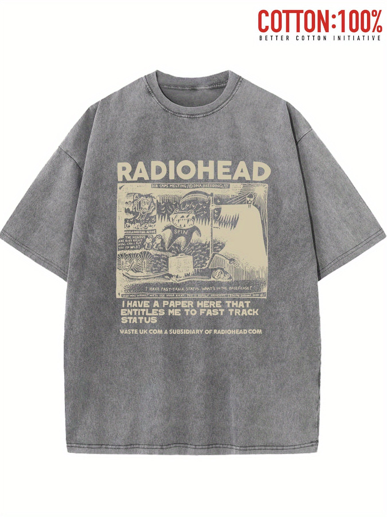 Men's casual retro washed