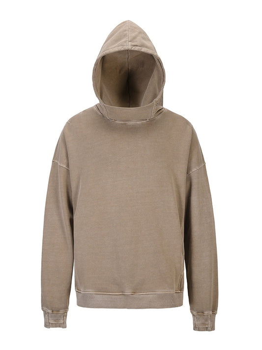 High Neck Hooded Sweater