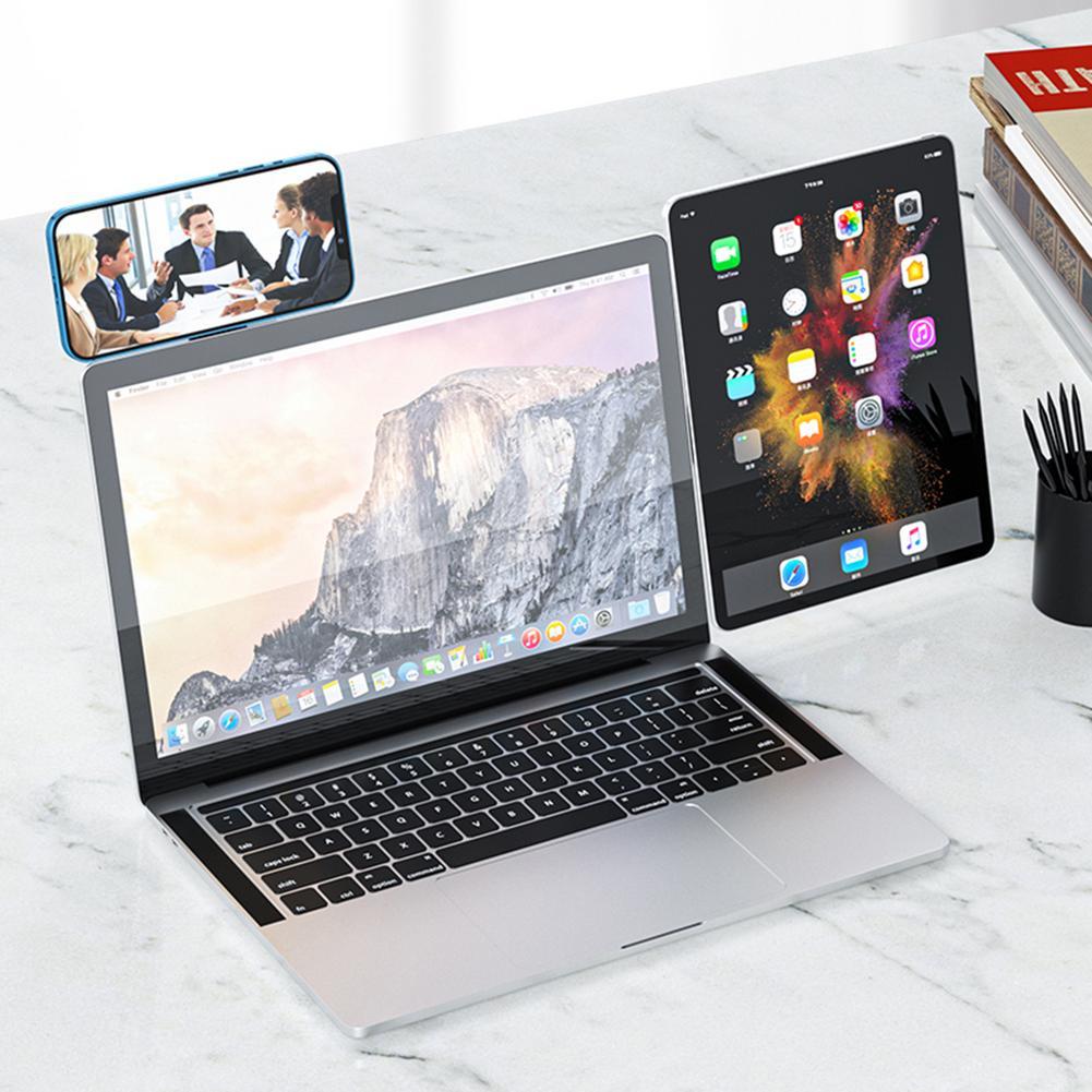 Laptop Phone Holder, Adjustable Laptop Side Mount Clip, Magnetic